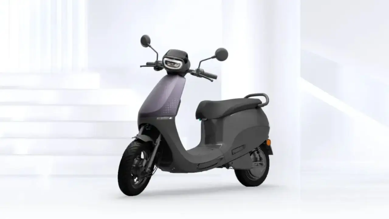 Ola S1X electric scooter in purple colour.